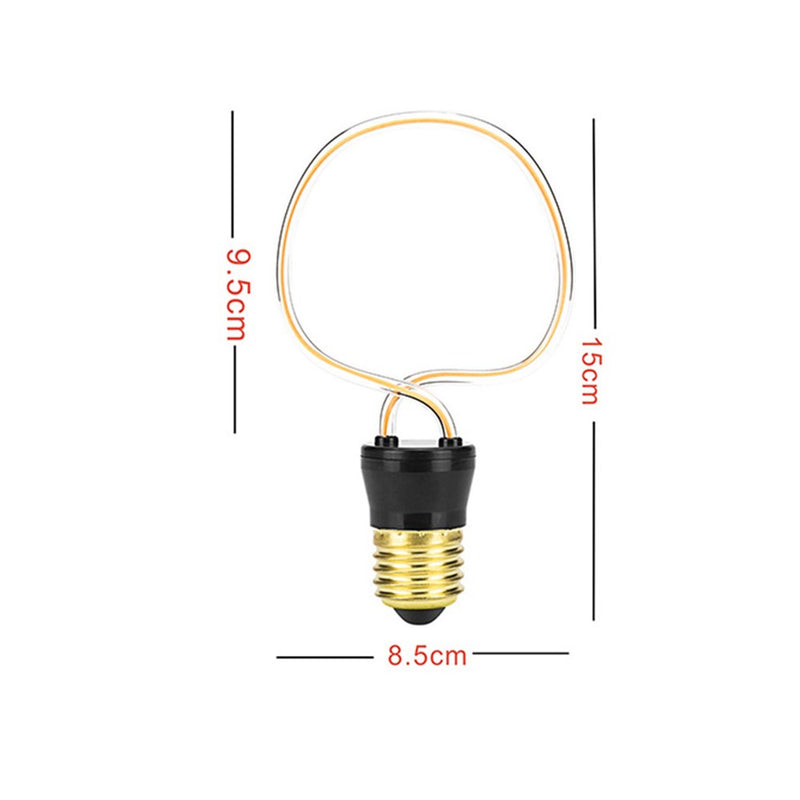 4.5W JH-AP Retro Edison Unique Indoor Home Lamp E27 LED Soft Filament Light Bulb AC220-240V