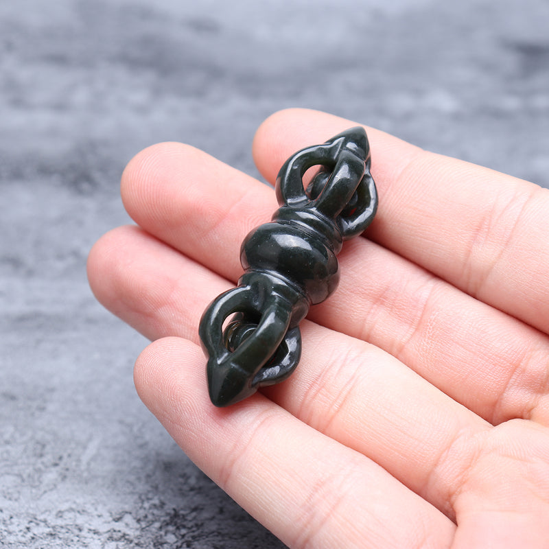 Chinese Natural Hetian Jade Hand-carved Hetian Jade Pendant Buddhist Pendant