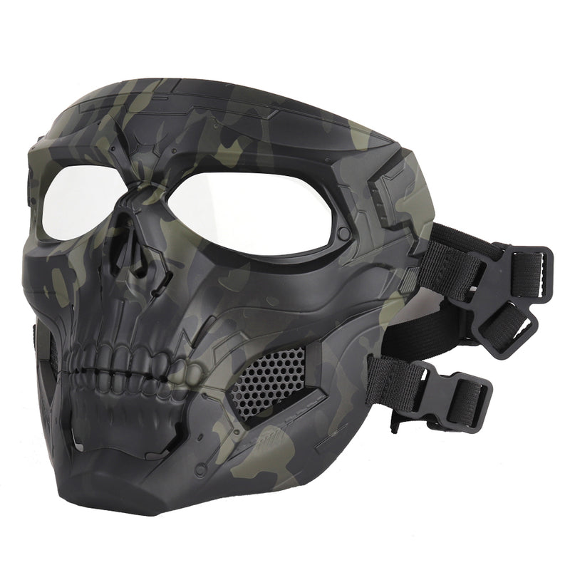 WoSporT Halloween Mask Party Game Skull Tactical Fast Helmet Paintball Airsoft Camouflage