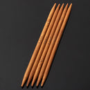 55pcs 11 Sizes Carbonized Bamboo Double Pointed Knitting Needles Hat Sweater Scarf Crochet Hook