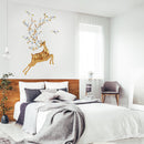Miico SK9345 Golden Deer Painting Sticker Wall Sticker Home Decorative Sticker Removable Sticker