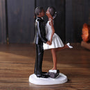 Romantic Funny Wedding Cake Topper Figure Bride Groom Couple Bridal Decorations