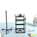 128 Holes Rotating Earring Iron Stand Ring Display Square Jewelry Rack Holder
