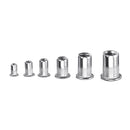 Suleve MXSN3 180Pcs Stainless Steel Mixed Rivet Nut Rivnuts Blindnuts Nutserts M3-M10 Nut Insert Rivet Assortment Kits