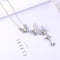 Sweet Butterfly Pendant Necklace Fashion Crystal Clothing Accessories Costumes Jewelry For Women