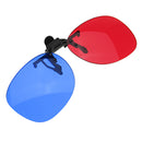 Fashion Universal Blue And Red 3D Glasses Plastic Glasses For Home Theater Movie Cinema Projector
