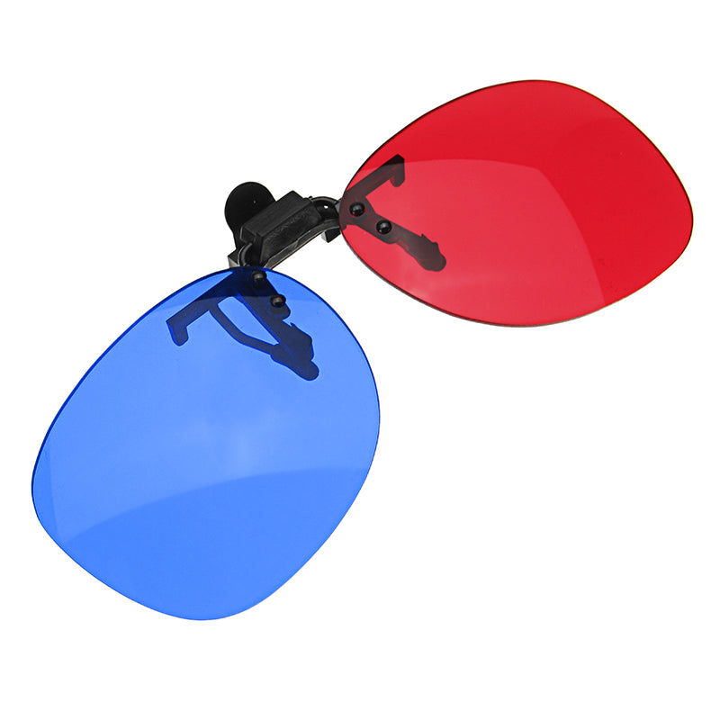 Fashion Universal Blue And Red 3D Glasses Plastic Glasses For Home Theater Movie Cinema Projector