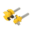 2pcs 6.35mm Tongue And Groove Router Bit Tenon Woodworking Cutter
