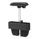 PU Car Seat Crevice Gap Storage Box Organizer Holder with Elbow Support Armrest Cushion Pedal