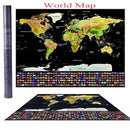 Scratch Off Map Interactive Vacation Poster World Travel Maps