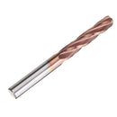 Drillpro 6 Flutes 6.5-10mm Milling Cutter HRC55 Tungsten Steel Carbide AlTiN Coating End Mill CNC Tool