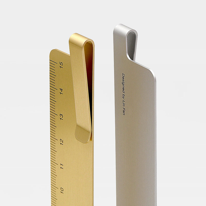 RUMA Metal Bookmark Straight Ruler Silver Clip Ruler From Xiaomi Youpin