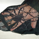 Gothic Black Lace Bat Curtains Valance Halloween Haunted House Spiderweb