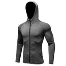 Men Fitness Running Training Sports Jacket Long-sleeved Zipper Casual Hoodie Quick-drying Coat
