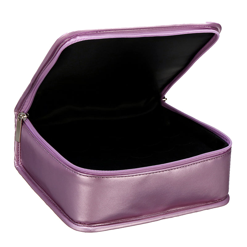 30 Compartments Essential Oil Storage Case PU Leather Portable Travel Bottle Organizer Collecting Bag