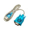Translucent USB To RS232 Serial 9 Pin Converter Cable Adapter