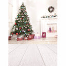 1.5x2.1m Christmas Wooden Ground Photography Vinyl Background Studio Backdrop