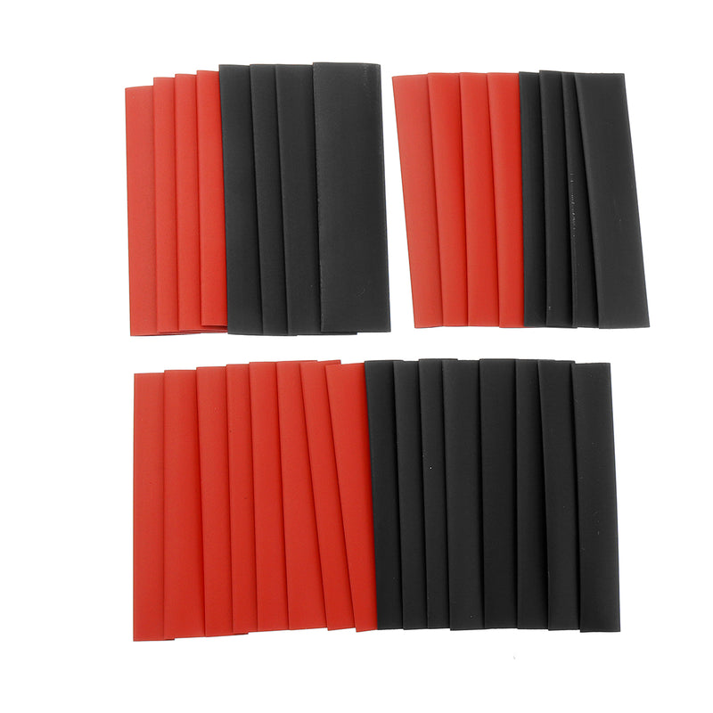 127Pcs Black&Red Weatherproof Heat Shrink Tube Sleeving Tubing Tube Assortment Kit