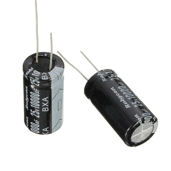 10Pcs Radial Electrolytic Capacitor 25V 10000UF 105C