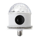 E27 RGB LED Bluetooth Speaker Bulb Crystal Ball Disco DJ KTV Stage Light Lamp AC85-265V
