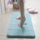 Honana WX-336 New Thickened Coral Velvet Memory Foam Slow Rug Bathroom Mat Soft Non-slip Plush Floor Carpet