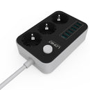 LDNIO 5V 3.4A Desktop 3 Power Socket 6 USB Port 5.24ft/1.6m EU Plug Charging Socket