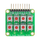 Micro Switch 2x4 Matrix Keyboard 8 Bit Keyboard External Keyboard Expansion Board Module