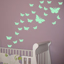 Honana DX-137 12PCS Fluorescent Glow Butterfly Wall Sticker