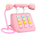 Simulation Wooden Phone Toys Educational Children Dollhouse Gifts Pretend Play Toys