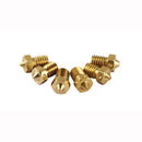 6Pcs Brass V6 Nozzles 1.75mm 0.3/0.35/0.4/0.5/0.6/0.8mm Each Hotend Nozzle for 3D Printer