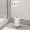 Vintage Free Standing Toilet Paper Roll Holder for Home Bathroom Storage Paper Shelf Holder