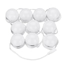 10pcs Vanity LED Mirror Dimmable Light Bulbs kit Cosmetic Makeup Hollywood Style