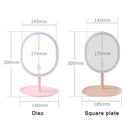 Makeup Mirror 36 LED Lights 90 Degree Rotation Adjustable Touch Screen Standing LED Mirrors