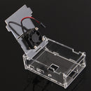 Transparent Acrylic Case Shell Enclosure Box with Fan For Raspberry Pi 3B/2B/B+