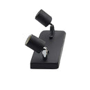 AC85-265V 2 Heads E27 Base Socket Rectangular Rotating Ceiling Light Holder Fixture Lamp Accessories