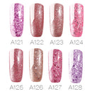8 Colors Rose Gold Nail Gel Polish Glitter Soak-off UV Gel Varnish Nail Art Long-Lasting