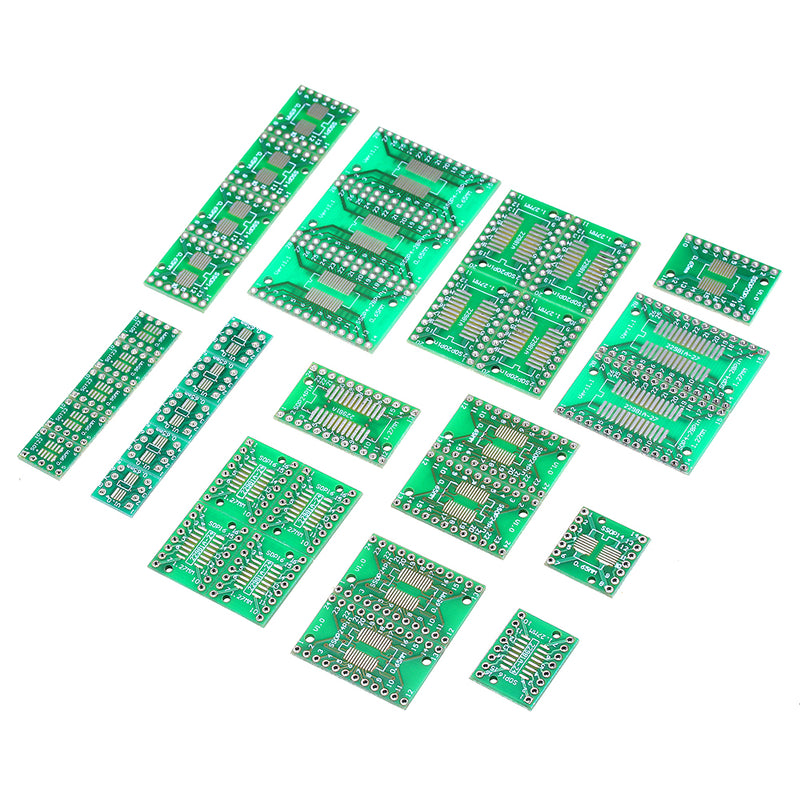 35Pcs 7 Values Each 5 PCB Board Kit SMD Turn To DIP SOP MSOP SSOP TSSOP SOT23