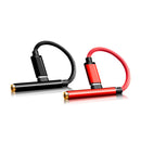 2 in 1 Type-C to 3.5mm Cable Type C Adapter Cable Earphone Audio Cable 12cm for Xiaomi 8 Huawei Letv