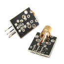 5Pcs KY-008 5V 3pin 650nm Transmitter Dot Diode Copper Head Red Laser Module AVR PIC DIY