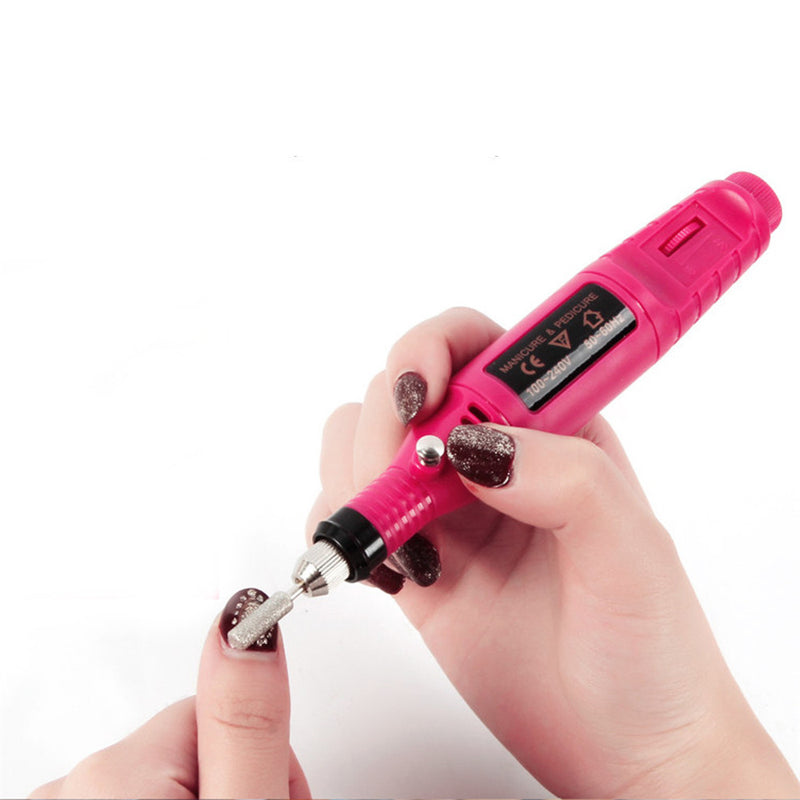 30pcs 3/32 Inch Diamond Nail Drill Bits Set for Art Nail Cuticle Manicure Pedicure Tools