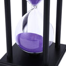 60 Minutes Sand Hourglass Timer Sandglass Countdown Timing Clock Timer Office Decorations Black Frame