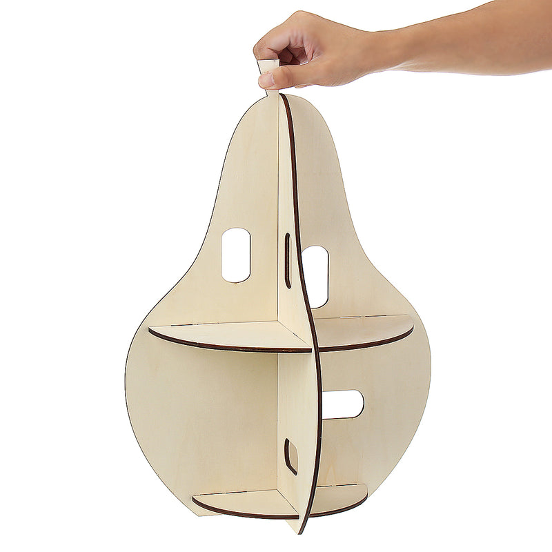Wooden Rack Pear-shaped Racks Display Craft Shelf Home Decorations Nordic Style Gift