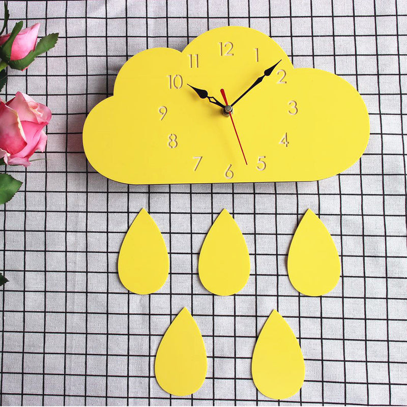 Cloud Wall Clock Home Cartoon Living Room Creative Wall Clock