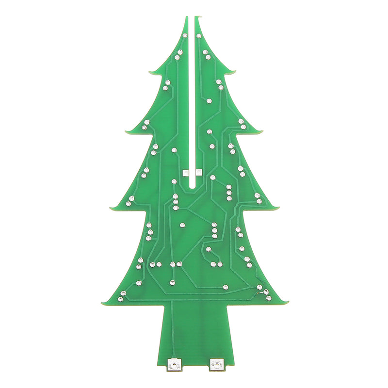 Upgraded Version DIY Colorful Christmas Tree Electronic Production Kit With Power Cable