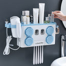 Multifunction Toothbrush Holder Automatic Toothpaste Dispenser Hair Dryer Rack