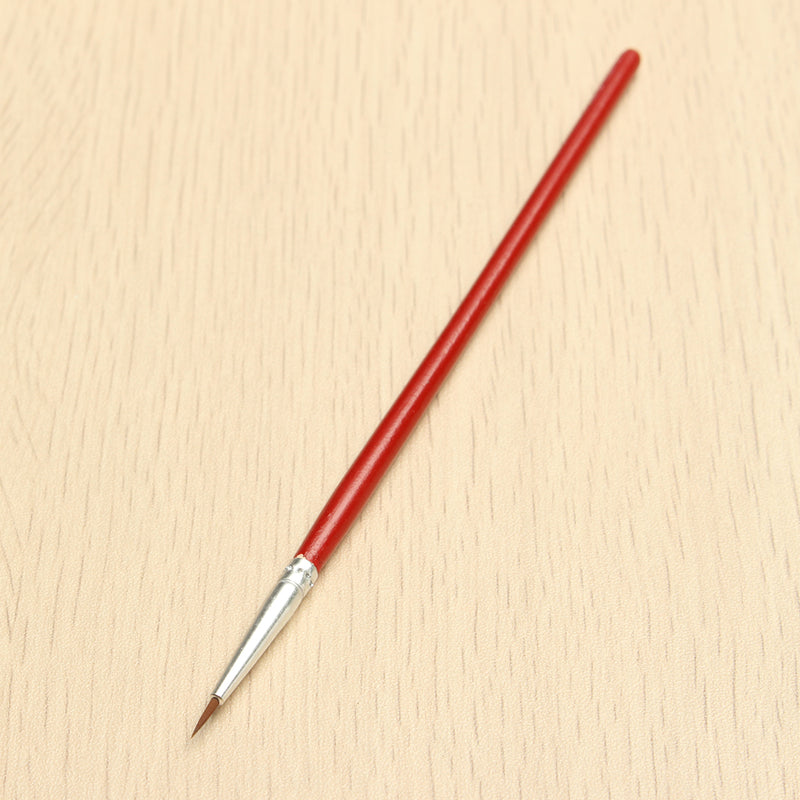 1Pce Short Handle Artist Paint Brush Set Round Shape Nylon Hair Hook Line Pen Brush Set