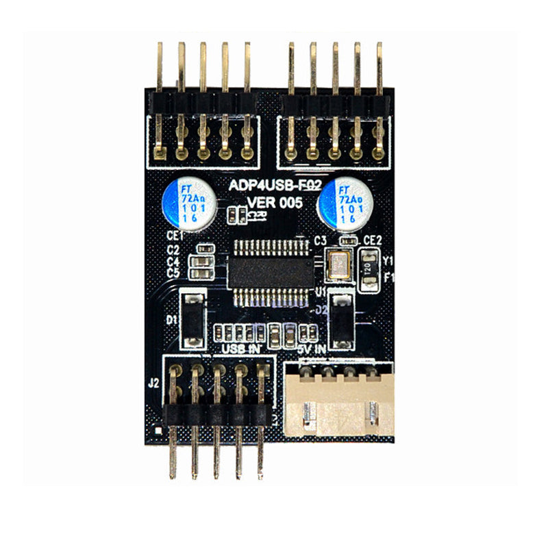 ITHOO MPCE1ST-N02 USB2.0 9PIN to Dual 9PIN Interface SSD PCI-E Expansion Card with Power Interface for Desktop Computer