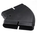 PVC Ventilation System Environmental Protection 45 Flat Bent Connector PVC Tube 132x30mm