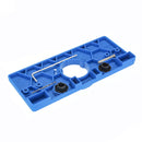 35mm Blue Cup Style Round Hinge Jig Drill Guide Cabinet Door Hole Locator for Woodworking