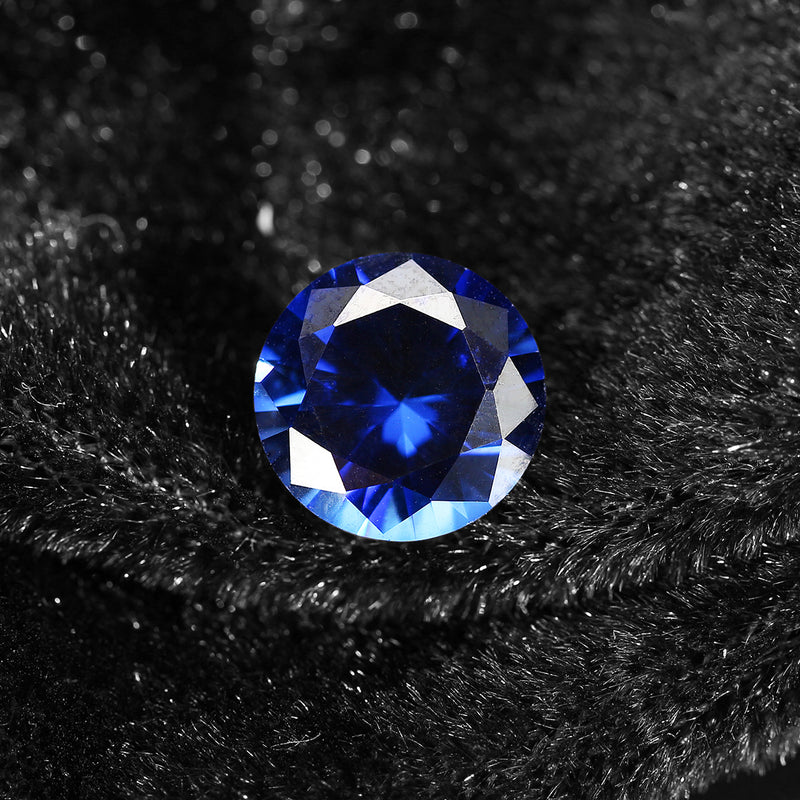 5.25ct Natural Blue Sapphire Ring Size Ceylon Gemstone ROUND Cut Shape 9x9x5mm Decorations